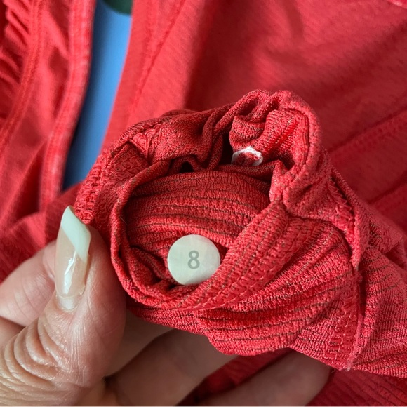 Lululemon I Just Wanna Run Tank Reddish Orange 8 - Picture 9 of 9